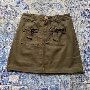 Olive green skirt